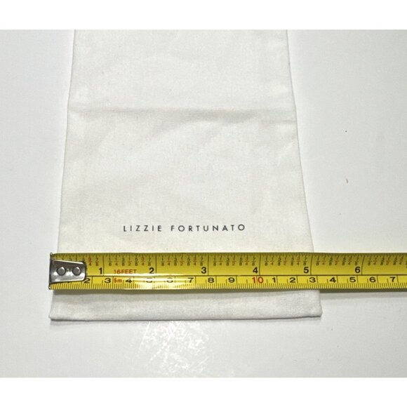 LIZZIE FORTUNATO White Drawstring Dust Bag 
5 in x 9 in - Picture 4 of 5